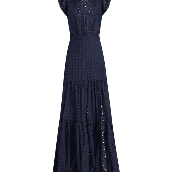 VERONICA BEARD
Satori Eyelet Short-Sleeve Maxi Dress - Picture 3 of 7